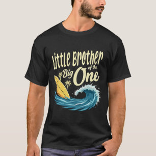 T-shirt 1er anniversaire Surfeur Petit frère du grand frèr