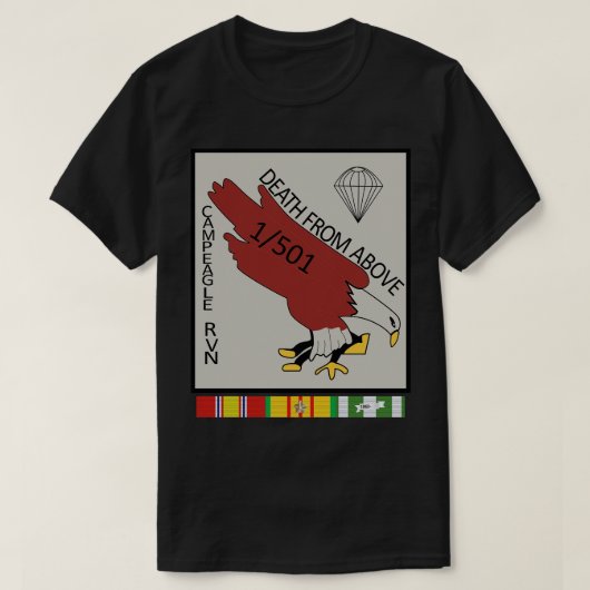 T-shirt 1er Bataillon 501e Régiment d'infanterie de parach (Design devant)