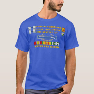 T-shirt 1er Bn 14th Inf 4th ID Company CO Vietnam Vet