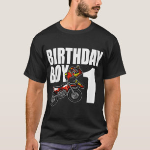 T-shirt 1er Dirt Bike Anniversaire Fête Motocross MX Don 1