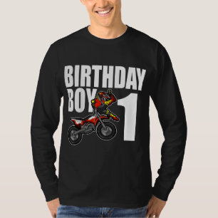 T-shirt 1er Dirt Bike Anniversaire Fête Motocross MX Don 1
