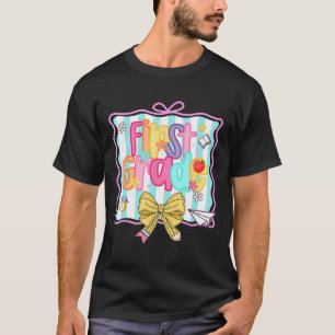 T-shirt 1er Jour De 1Ere Année Preppy Retour À L'École Pre