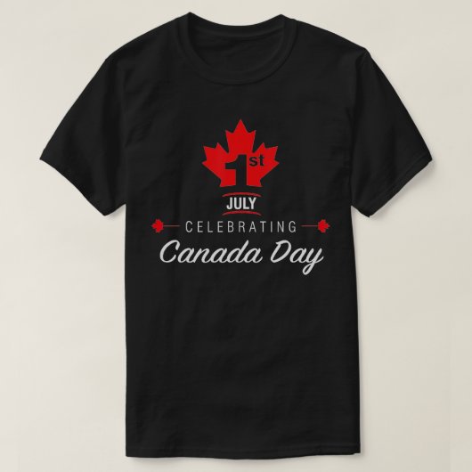T-shirt 1er juillet Fête du Canada (Design devant)