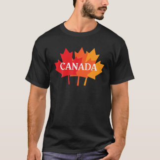 T-shirt 1Er Juillet Fête du Canada Drôle Maple Leaf drapea