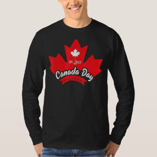 T-shirt 1er juillet Fête du Canada Feuille d'érable drapea