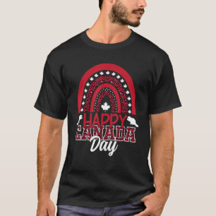 T-shirt 1er juillet Joyeuse Fête du Canada Arc-en-ciel Léo