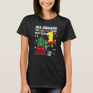 T-shirt 1er Train Anniversaire Tout à bord Train Anniversa