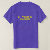 T-shirt 1ère-2e année d'anniversaire (Design dos)