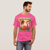 T-shirt 1ère Amour rétro (Devant entier)