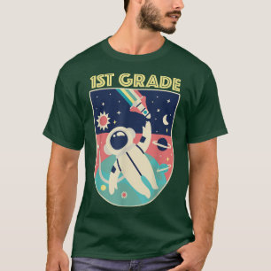 T-shirt 1ère année Anniversaire Garçon Fille Tee Astronaut