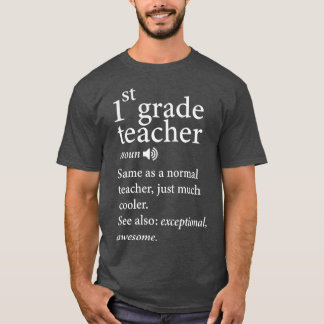 T-shirt 1ère année enseignant nom retour à l'école 100 jou