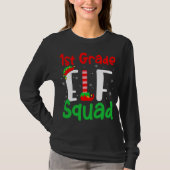 T-shirt 1ère année Equipe ELF Funny Noël ELF Enseigner aux (Devant)