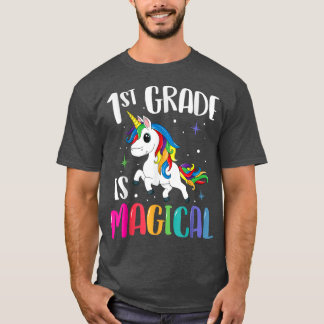 T-shirt 1ère Année Est Magique Unicorne Retour À L'École E