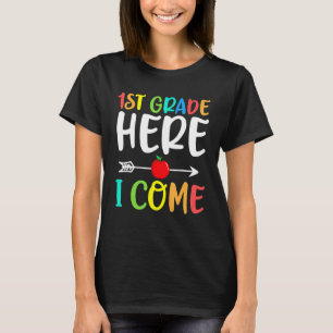 T-shirt 1ère année Je viens enseignante élèves enfants ret