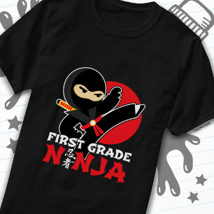 T-shirt 1ère année Ninja Kick Premier jour Retour à l'écol