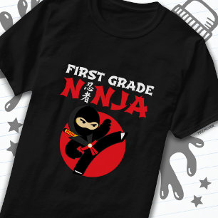 T-shirt 1ère année Ninja Kick Premier jour Retour à l'écol