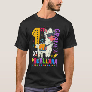 T-shirt 1ère année Pas de problème Lama Premier jour d'éco