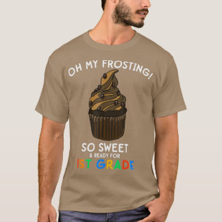 T-shirt 1ère année Retour à l'école Cupcake Funny