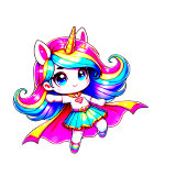 T-Shirt 1ère classe anime licorne fille citation rose noir