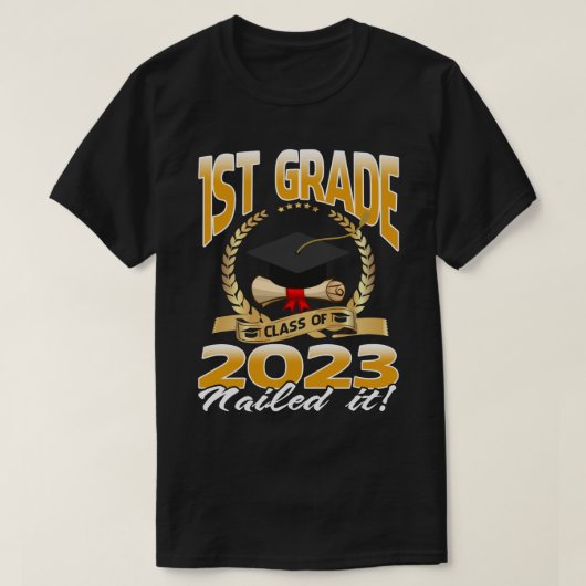T-shirt 1Ere Classe De 2023 Nail It Shirt, Garçon Fille (Design devant)