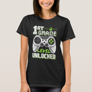 T-shirt 1ère classe Jeu déverrouillé Premier jour de l'éco