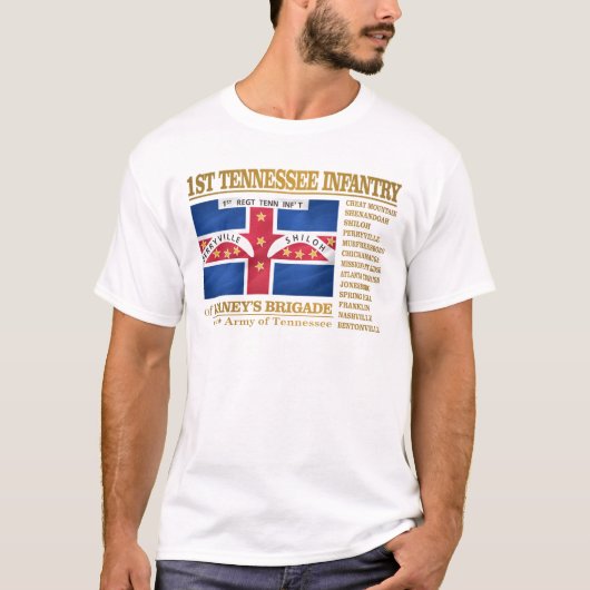 T-shirt 1ère Infanterie du Tennessee (BA2) (Devant)