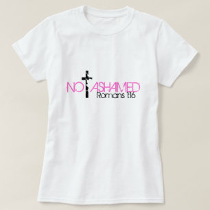 T-shirt 1h16 non honteux de Romains de vers de bible