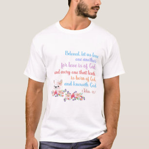 T-shirt 1Jean4:7 Verset biblique