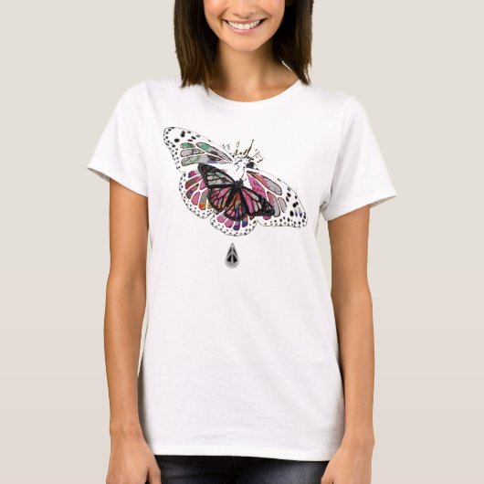 T-shirt 1PEACE "papillon de papillon " (Devant)