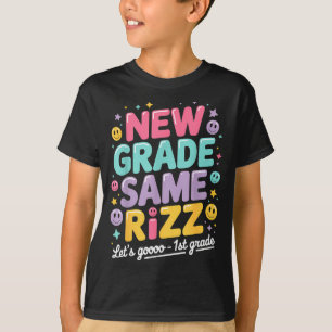 T-shirt 1re année retour à l'école nouvelle année même riz