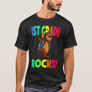 T-shirt 1re année Rocks Paresseux Retour à l'école