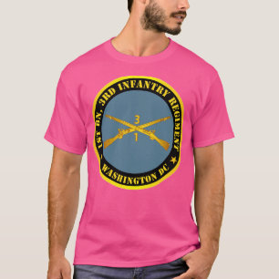 T-shirt 1re Bn 3e Régiment d'infanterie Washington DC w In