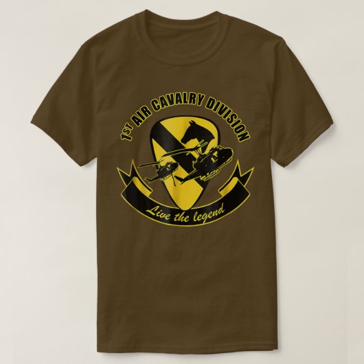 T-shirt 1re division de cavalerie aérienne  (Design devant)