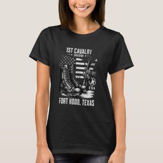 T-shirt 1re division de cavalerie Fort Hood Texas Military