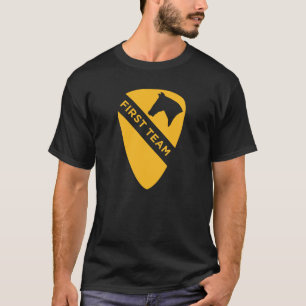 T-shirt 1re division de cavalerie - Premier patch d'équipe