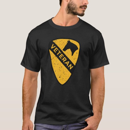 T-shirt 1re Division de cavalerie - Vétéran (États-Unis) (Devant)