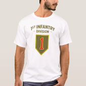 T-shirt 1re division d'infanterie Insigne (Devant)