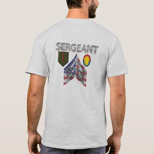 T-shirt 1re Division d'infanterie Sergent (Dos)