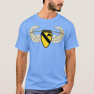 T-shirt 1re insigne de la Division de cavalerie avec texte