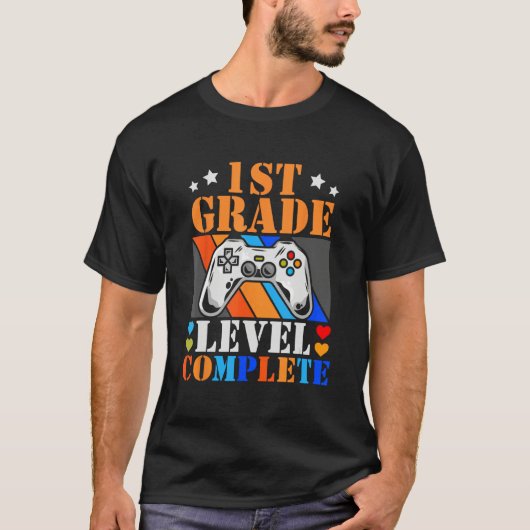 T-shirt 1st Grade Graduation 2023 Video Gamer First Grade  (Devant)