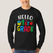 T-shirt 1st Grade  Hello First Grade (Devant)