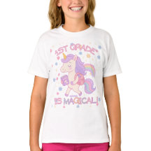 1st Grade is Magical Back to School Unicorn Pastel