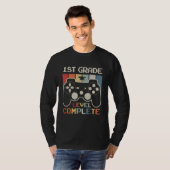 T-shirt 1st Grade Level Complete Game Controller Last Day  (Devant entier)