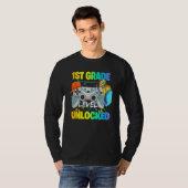 T-shirt 1st Grade Level Unlocked Video Gamers First Day Of (Devant entier)