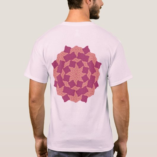 T-SHIRT 2種類の凸五角形の8回回転対称テセレーション (Dos)