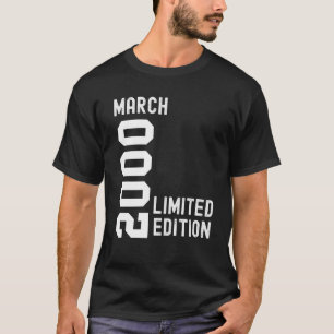 T-shirt 2000 Mars Bonne fête d'anniversaire