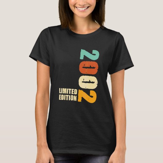 T-shirt 2002 2002 Naissance 2002 (Devant)