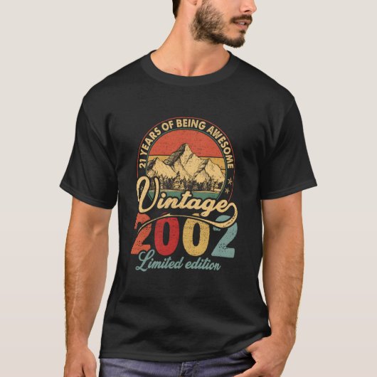 T-shirt 2002 21 Ans d'être Génial (Devant)