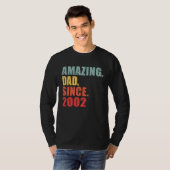 T-shirt 2002 Amazing Dad Since 2002 (Devant entier)