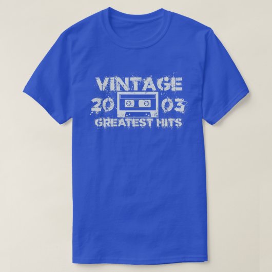 T-shirt 2003 Plus Grands Succès Vintage Blanc (Design devant)